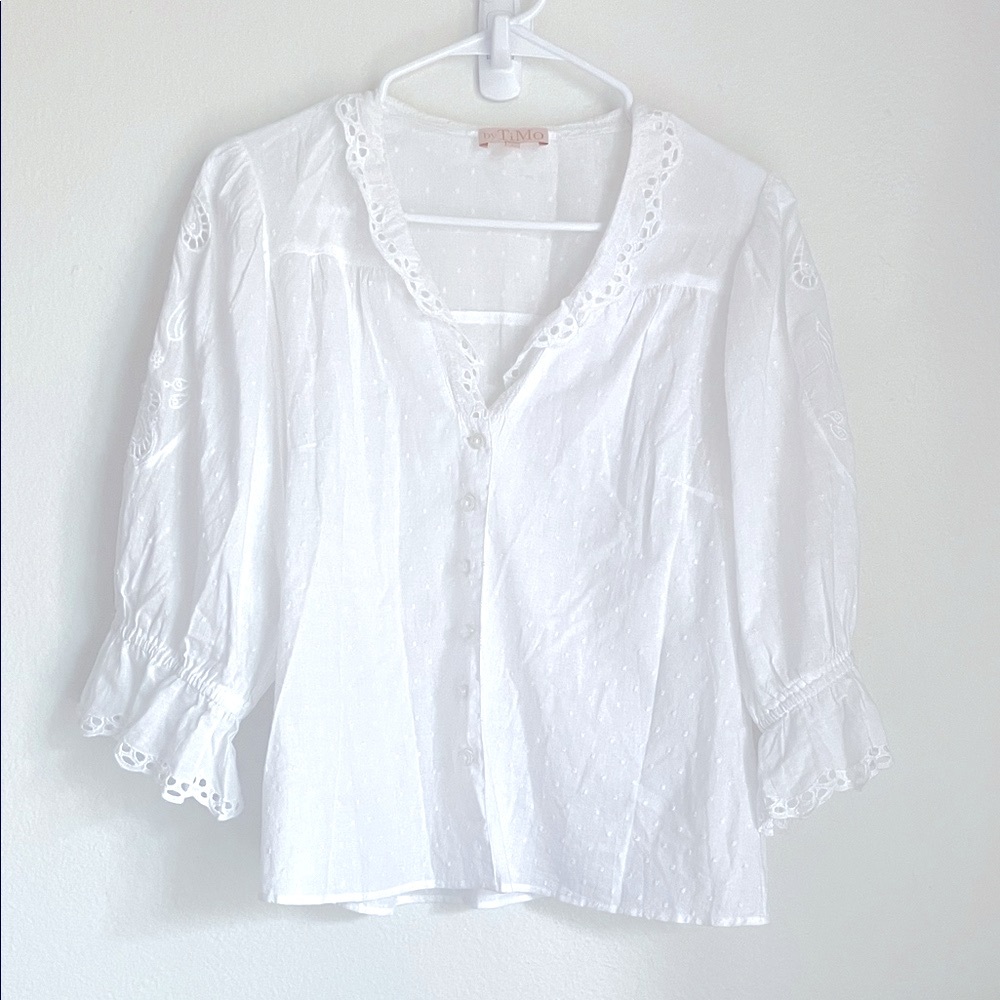 ByTimo | Romantic Lace Puff sleeves blouse